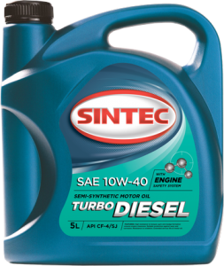 Масло моторное Sintoil/Sintec Turbo Diesel 10/40 API CF-4/CF/SJ (5 л.)