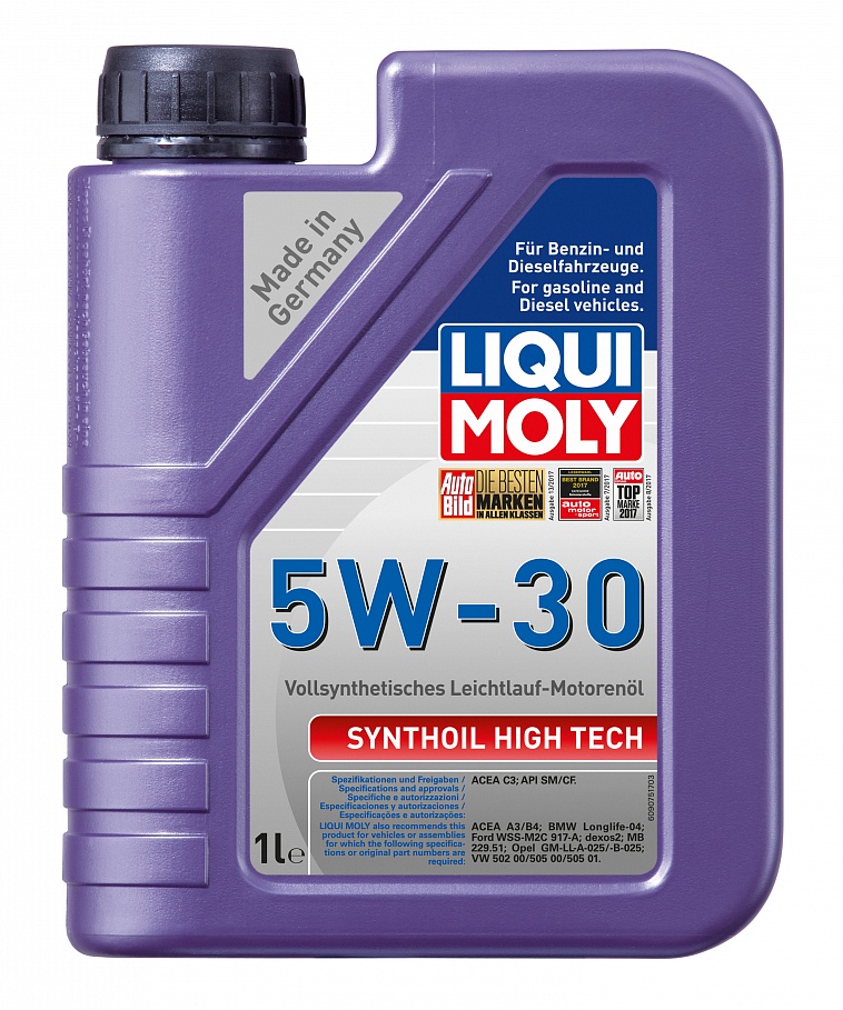 Масло моторное Liqui Moly Synthoil High Tech 5/30 API SM/CF (1 л.) — оптом