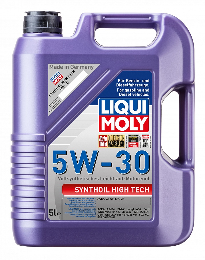 Масло моторное Liqui Moly Synthoil High Tech 5/30 API SM/CF (5 л.) — оптом