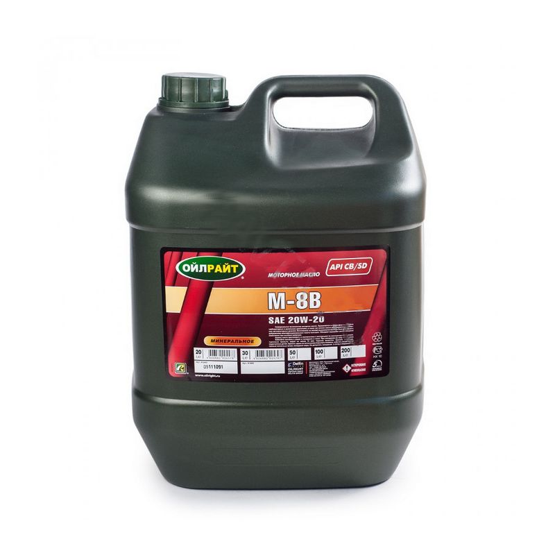 Масло моторное Oil Right М8В 20/20 API СB/SD (30 л.) — оптом