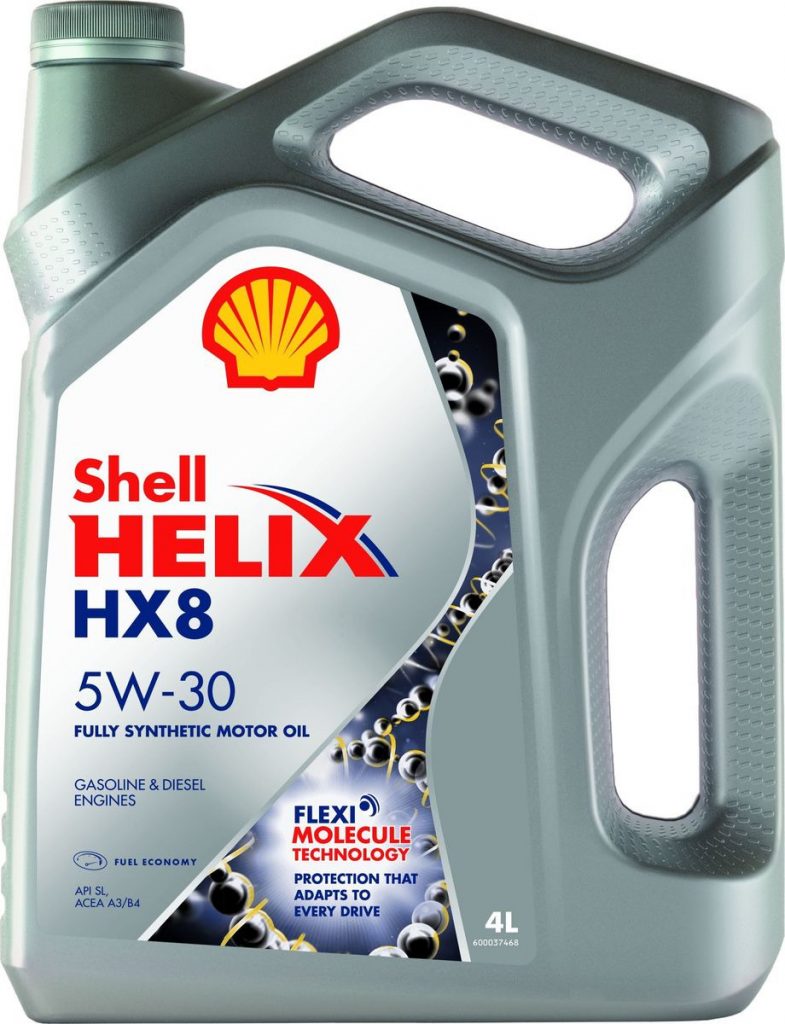 Масло моторное Shell Helix HX8 Synthetic 5/30 API SL/CF (20 л.) — оптом
