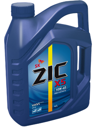 Масло моторное ZIC X5 10/40 API SN PLUS (6 л.) — оптом