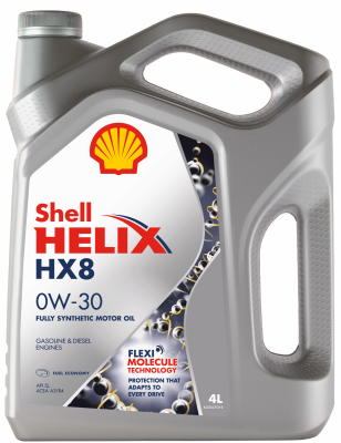 Масло моторное Shell Helix HX8 0/30 API SL (4 л.) — оптом