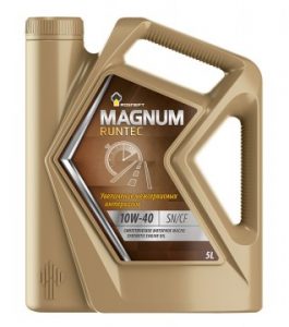Масло моторное Роснефть Magnum Runtec 10/40 API SN/CF (5 л.)