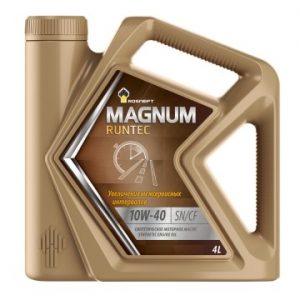 Масло моторное Роснефть Magnum Runtec 10/40 API SN/CF (4 л.)
