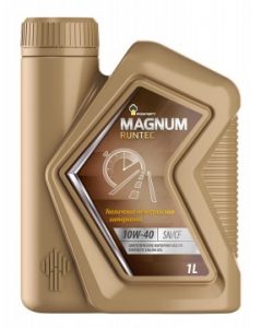 Масло моторное Роснефть Magnum Runtec 10/40 API SN/CF (1 л.)