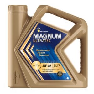 Масло моторное Роснефть Magnum Ultratec 5/40 API SN/CF (4 л.)