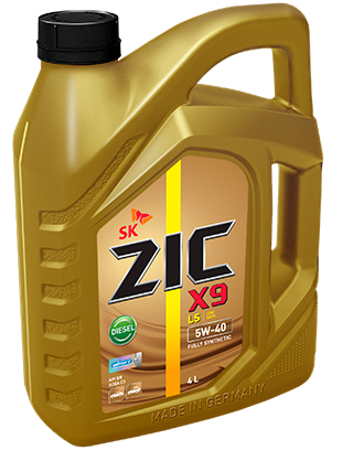 Масло моторное ZIC X9 LS Diesel 5/40 API SN ACEA C3 (4 л.) — оптом
