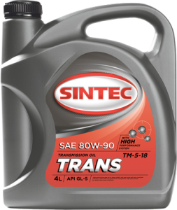 Масло трансмиссионное Sintoil/Sintec ТАД-17 (ТМ-5-18) 80/90 API GL-5 (4 л.)