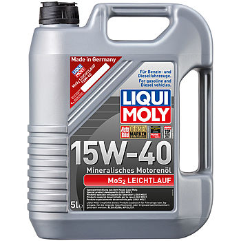 Масло моторное Liqui Moly MoS2 LeichtLauf 15/40 API SL/CF (5 л.) — оптом