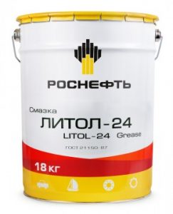 Смазка пластичная Роснефть Литол-24 (18 кг, 20,5 л.)