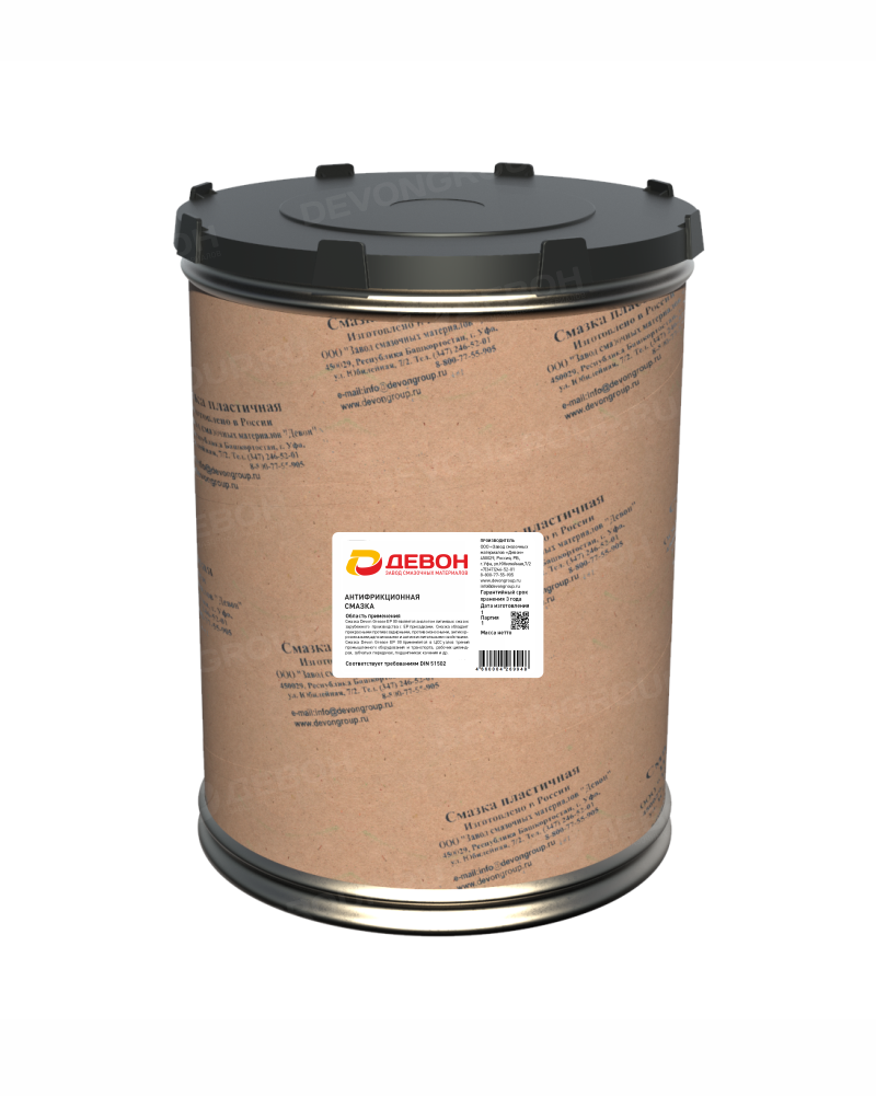 Смазка комплексная литиевая высокотемпературная Devon Thermal Grease EP 2 (21 кг.) КНБ — оптом