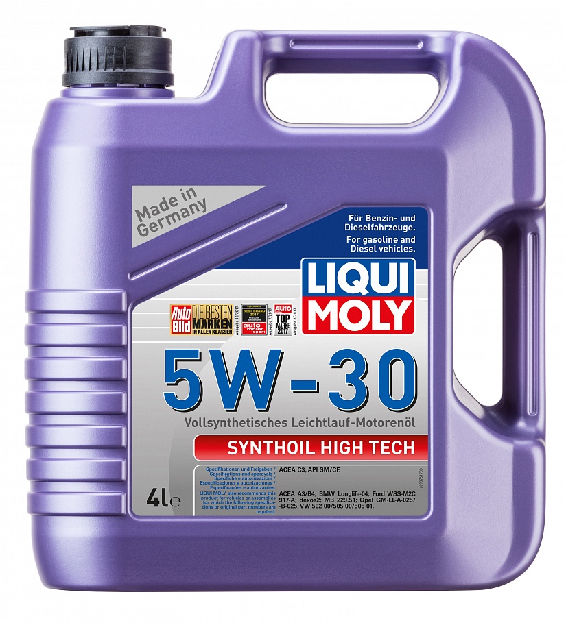 Масло моторное Liqui Moly Synthoil High Tech 5/30 API SM/CF (4 л.) — оптом