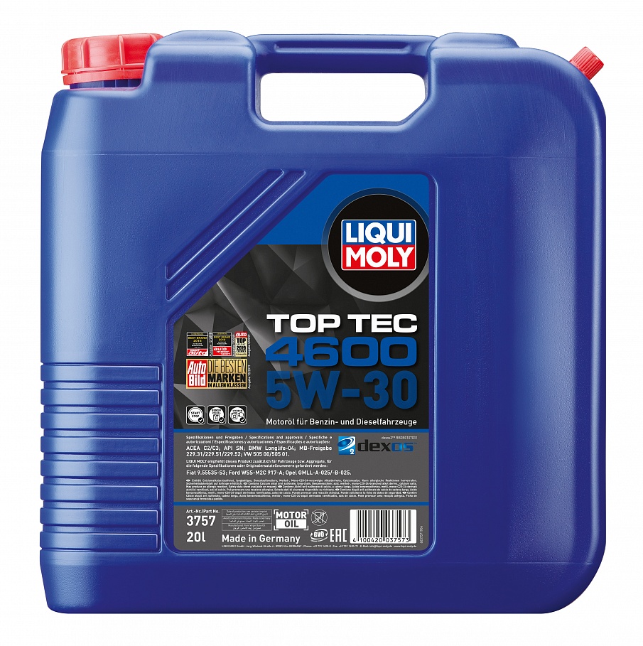 Масло моторное Liqui Moly Top Tec 4600 5/30 API SN/CF (20 л.) — оптом
