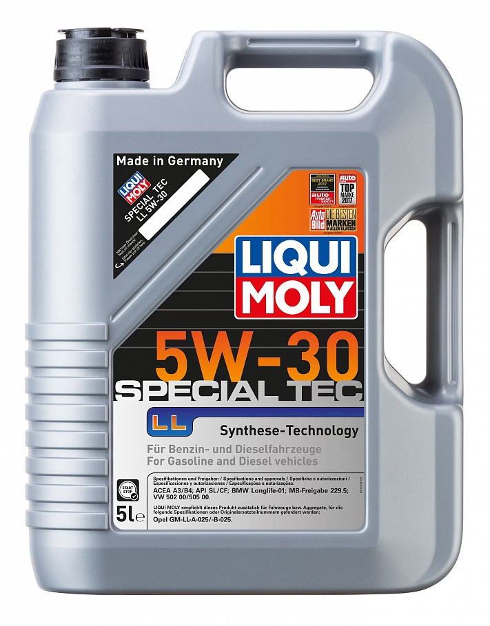 Масло моторное Liqui Moly Special Tec LL 5/30 API SL/CF (5 л.) — оптом