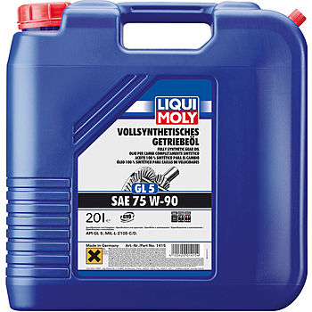 Масло трансмиссионное Liqui Moly Vollsynthetisches Getriebeoil 75/90 API GL-5 (20 л.) — оптом