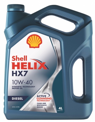 Масло моторное Shell Helix HX7 Diesel 10/40 API CF ACEA A3/B4 (4 л.) — оптом