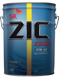 Масло моторное ZIC X5000 10/40 API CI-4/SL (20 л.)