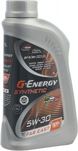 Масло моторное Gazpromneft G-Energy Synthetic Far East 5/30 API SN (0,84 кг, 1 л.)