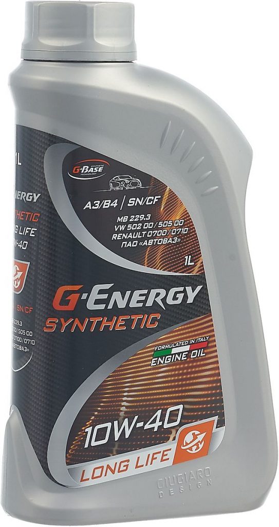 Масло моторное Gazpromneft G-Energy Synthetic Long Life 10/40 API SL/CF ACEA A3/B4 (0,85 кг, 1 л.) — купить оптом с доставкой
