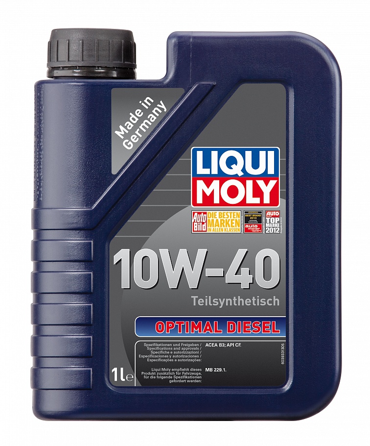 Масло моторное Liqui Moly Optimal Diesel 10/40 API CF ACEA B3 (1 л.) — оптом
