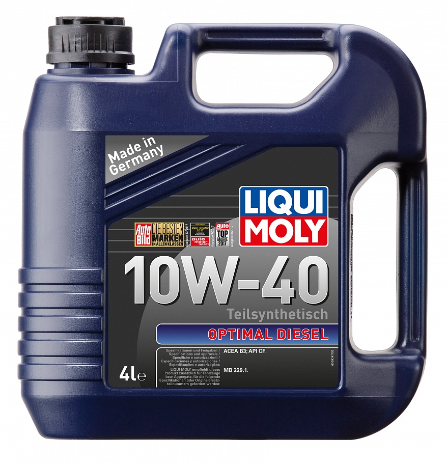 Масло моторное Liqui Moly Optimal Diesel 10/40 API CF ACEA B3 (4 л.) — оптом
