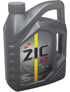 Масло моторное ZIC X7 LS 10/40 API SN/CF (4 л.)