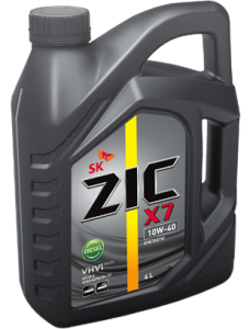 Масло моторное ZIC X7 Diesel 10/40 API CI-4/SL (4 л.)
