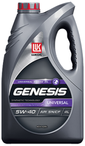 Масло моторное Лукойл GENESIS UNIVERSAL 5/40 API SN/CF (4 л.)
