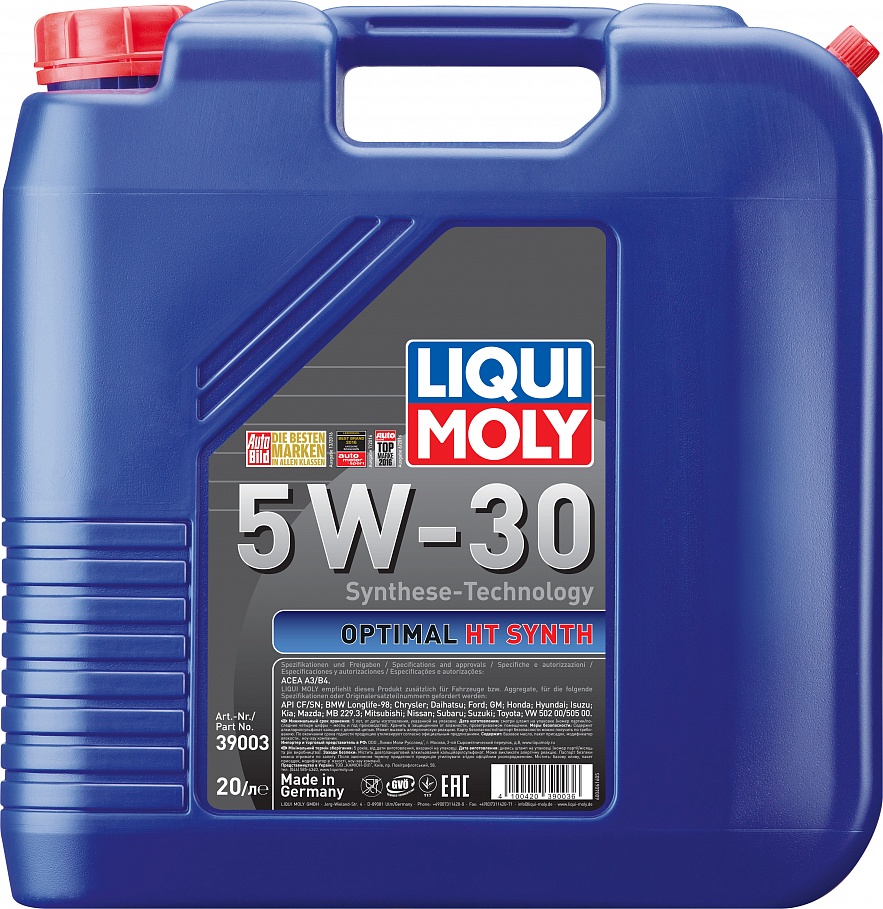 Масло моторное Liqui Moly Optimal HT Synth 5/30 API SN/CF (20 л.) — оптом
