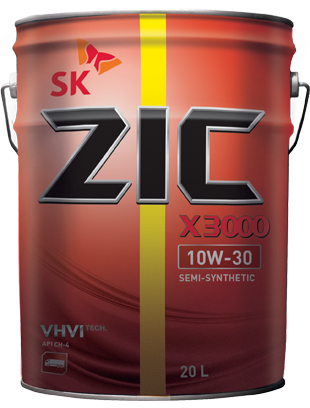 Масло моторное ZIC X3000 10/30 API CH-4 (20 л.) — оптом