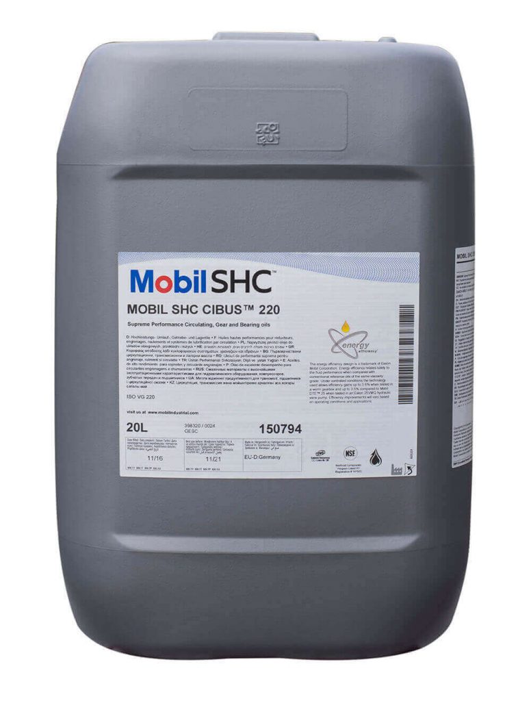 Масло для пищевой промышленности Mobil SHC Cibus 220 — оптом