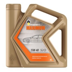 Масло моторное Роснефть Maximum 15/40 API SG/CD (4 л.)