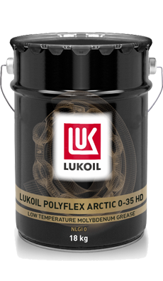 Смазка низкотемпературная многоцелевая Лукойл ПОЛИФЛЕКС АРКТИК 0-35 HD (18 кг, 20 л.) — оптом