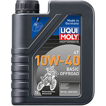 Масло моторное Liqui Moly Motorbike 4T Basic Offroad 10/40 API SN Plus (1 л.) — оптом
