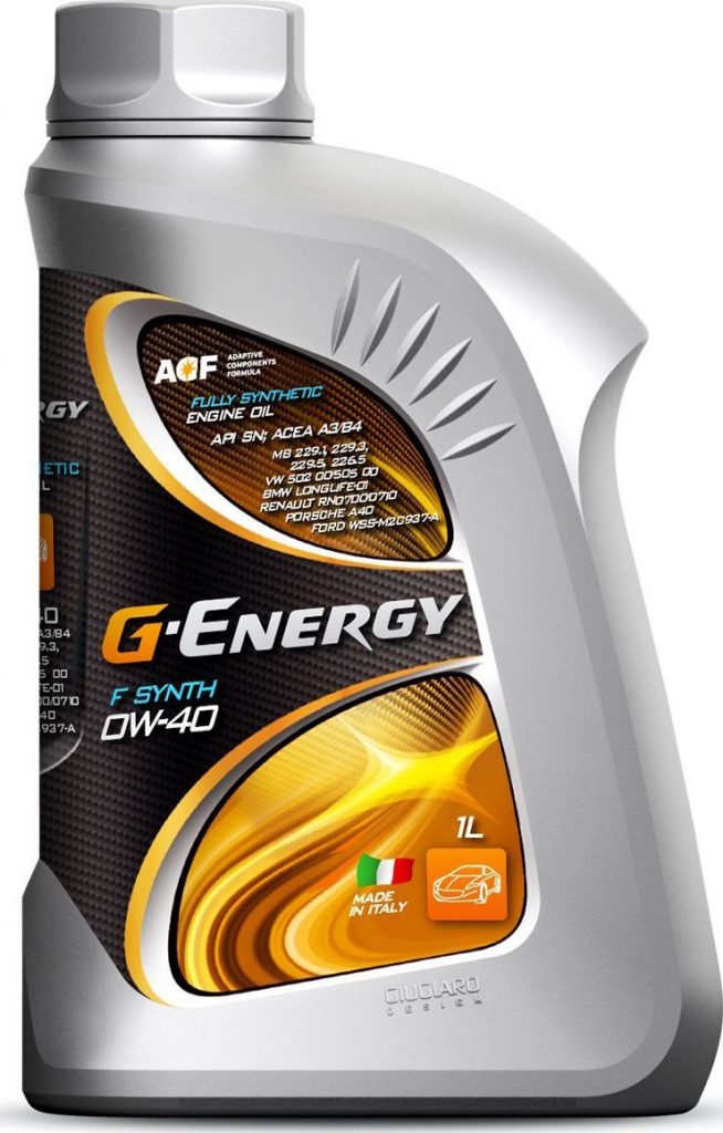 Масло моторное Gazpromneft G-Energy F Synth 0/40 API SN/CF ACEA A3/B4 (0,84 кг, 1 л.) — оптом