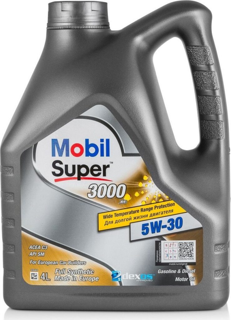 Масло моторное Mobil Super 3000 XE 5/30 API SN/CF (4 л.) — оптом