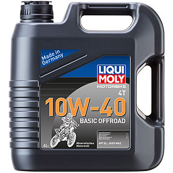 Масло моторное Liqui Moly Motorbike 4T Basic Offroad 10/40 API SN Plus (4 л.) — оптом