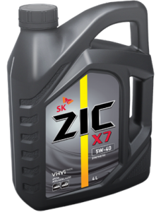 Масло моторное ZIC X7 5/40 API SN/CF (4 л.)