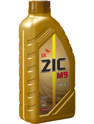 Масло моторное ZIC M9 4T 10/40 API SN (1 л.) — оптом
