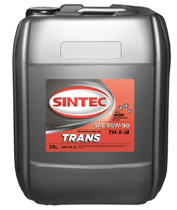 Масло трансмиссионное Sintoil/Sintec ТАД-17 (ТМ-5-18) 80/90 API GL-5 (20 л.) — оптом