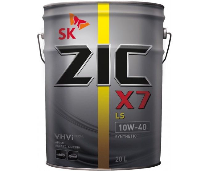 Масло моторное ZIC X7 LS 10/40 API SN/CF (20 л.) — оптом