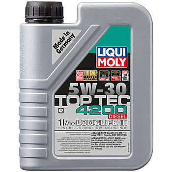 Масло моторное Liqui Moly Top Tec 4200 Diesel 5/30 API CF ACEA C3 (1 л.) — оптом