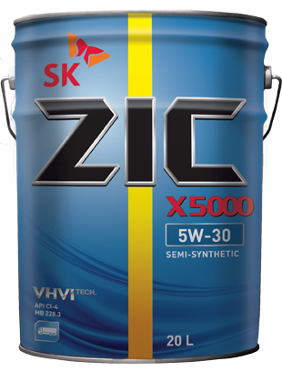 Масло моторное ZIC X5000 5/30 API CI-4 (20 л.) — оптом