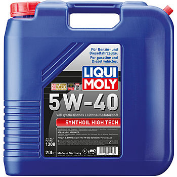 Масло моторное Liqui Moly Synthoil High Tech 5/40 API SM (20 л.) — оптом