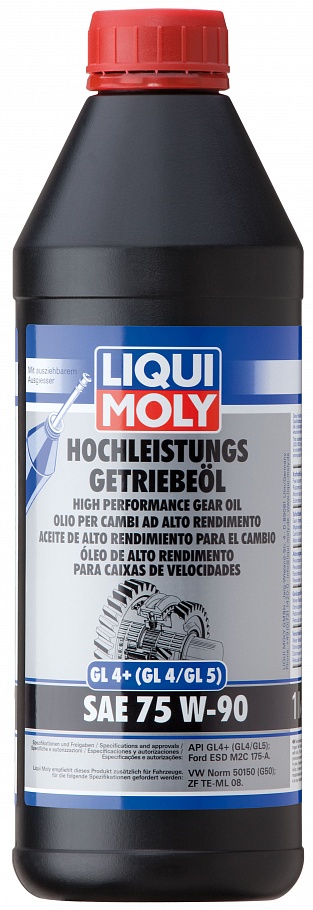 Масло трансмиссионное Liqui Moly Hochleistungs-Getriebeoil 75/90 API GL4+ (1 л.) — оптом