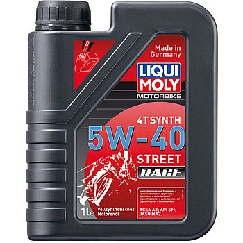 Масло моторное Liqui Moly Motorbike 4T Synth Street Race 5/40 API SM (1 л.) — оптом