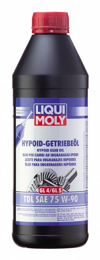 Масло трансмиссионное Liqui Moly Hypoid-Getriebeoil TDL 75/90 API GL-4/GL-5/MT-1 (1 л.) — оптом