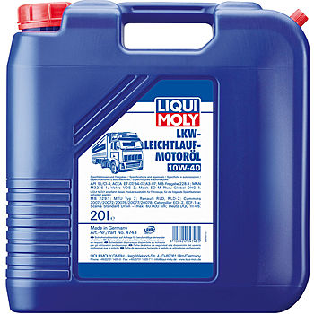 Масло моторное Liqui Moly LKW LeichtLauf Motoroil Basic 10/40 API CI-4/SL (20 л.) — оптом