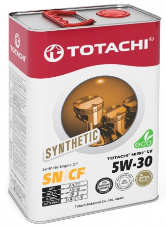 Масло моторное TOTACHI NIRO LV Synthetic 5/30 API SN/CF (4 л.) — оптом